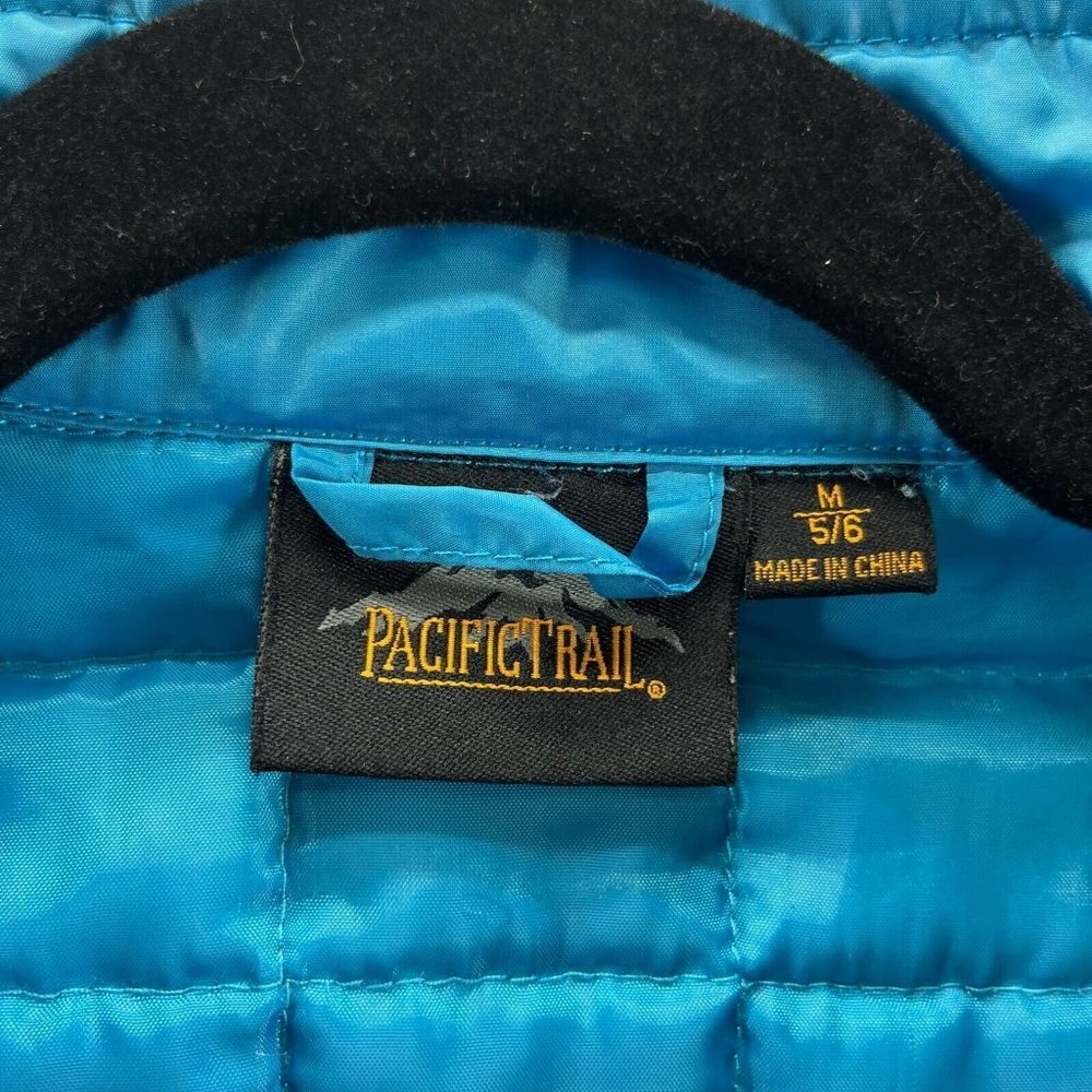 Pacific Trail Jacket Youth M 5/6 Quilted Full Zip Long Sleeve Insulated Blue - Picture 8 of 12